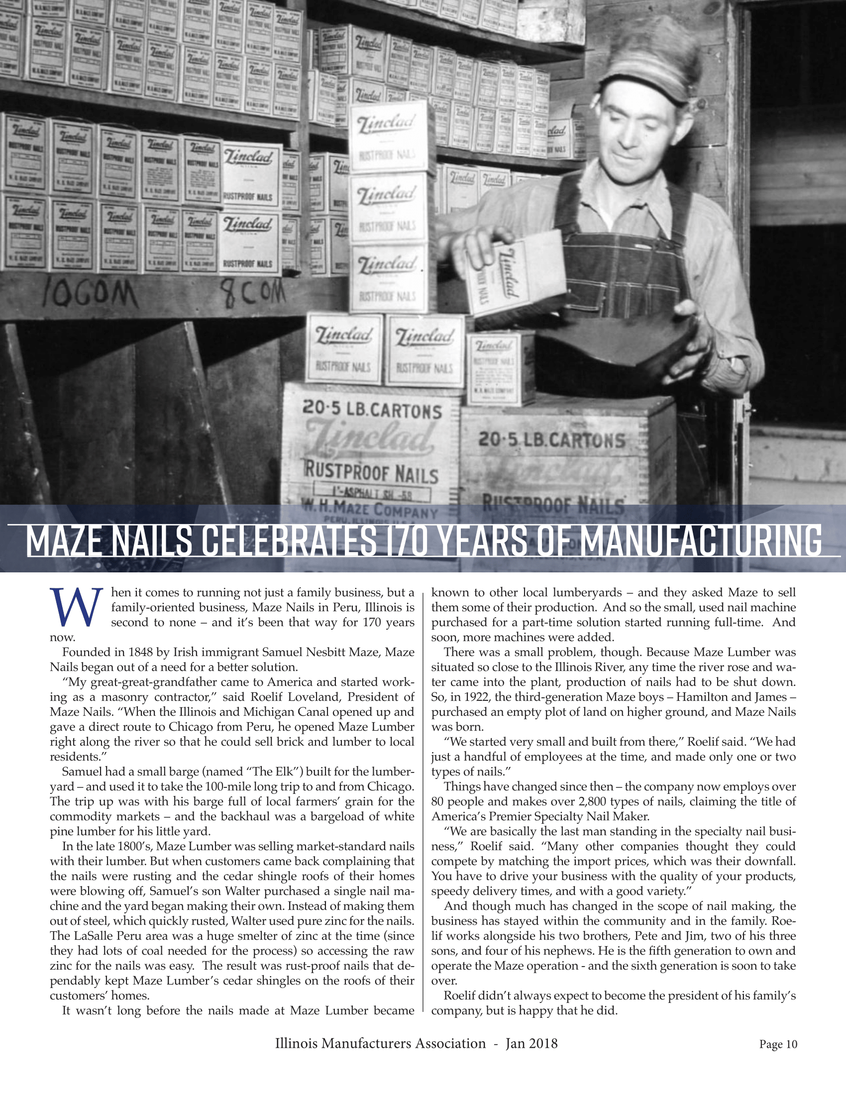 Maze Nails Celebrates 170 Years of Manufacturing